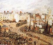 Camille Pissarro Fish market painting